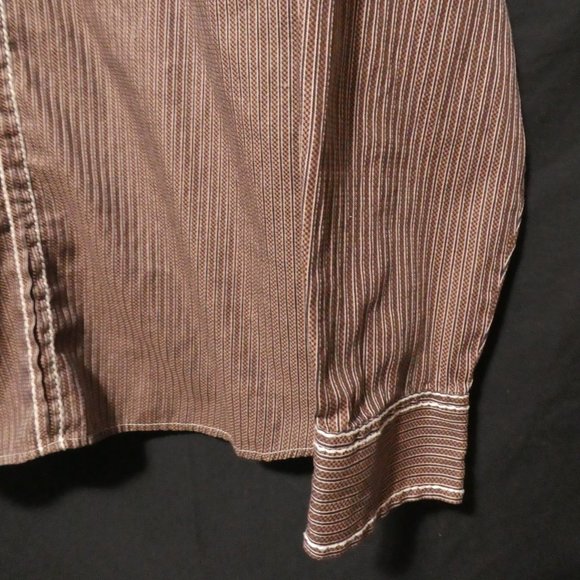 SMASH | 2 XL | Western Striped Button Down Casual Shirt | 100% Cotton | NWOT - Picture 15 of 16